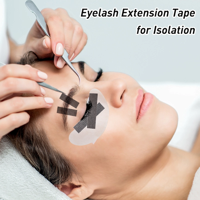 Black Color Eyelash Extension Silicone Tape Breathable Material and Easy to Use